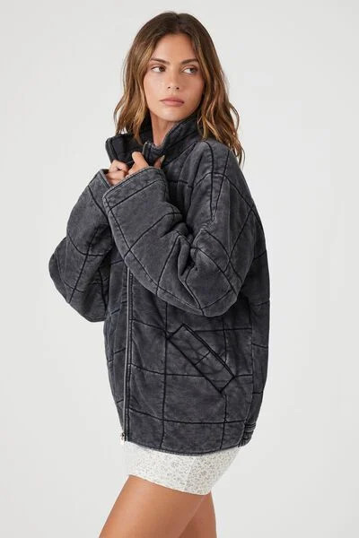 Quilted Zip-Up Jacket | Forever 21 (US)