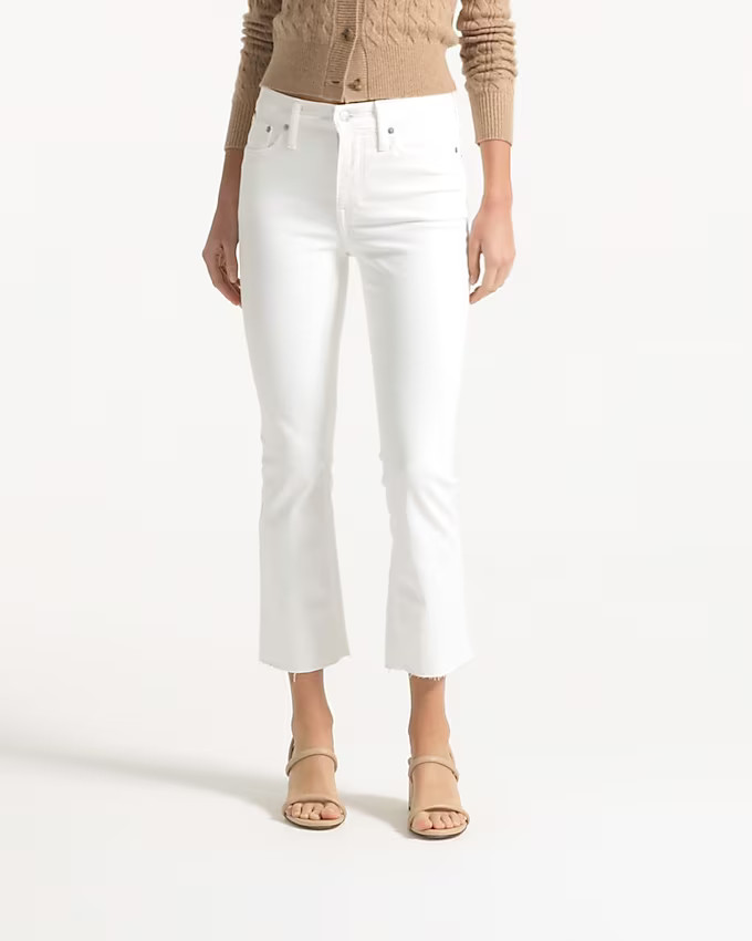 9" demi-boot crop jean in white wash | J. Crew US