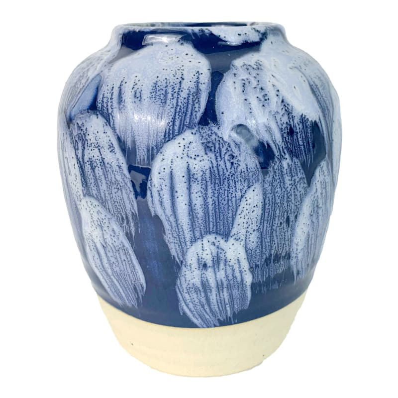 Ty Pennington Blue Splash Ceramic Vase, 6.5" | At Home