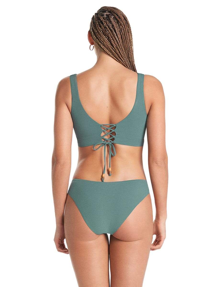 Maaji Eucalyptus Green Sublimity Classic Bikini Bottom | Maaji