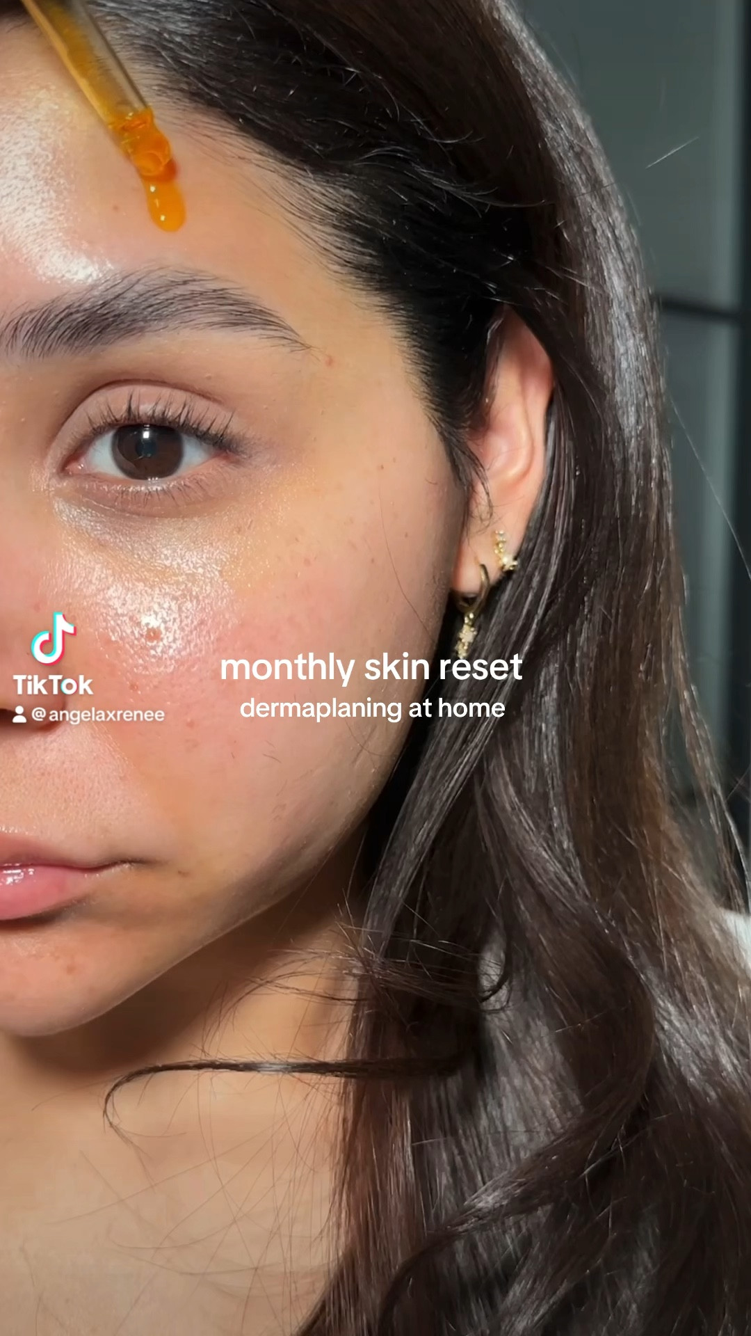 dermaplaning routine 🪒🫧