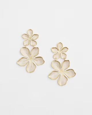 No Droop™ White Flower Earrings | Chico's