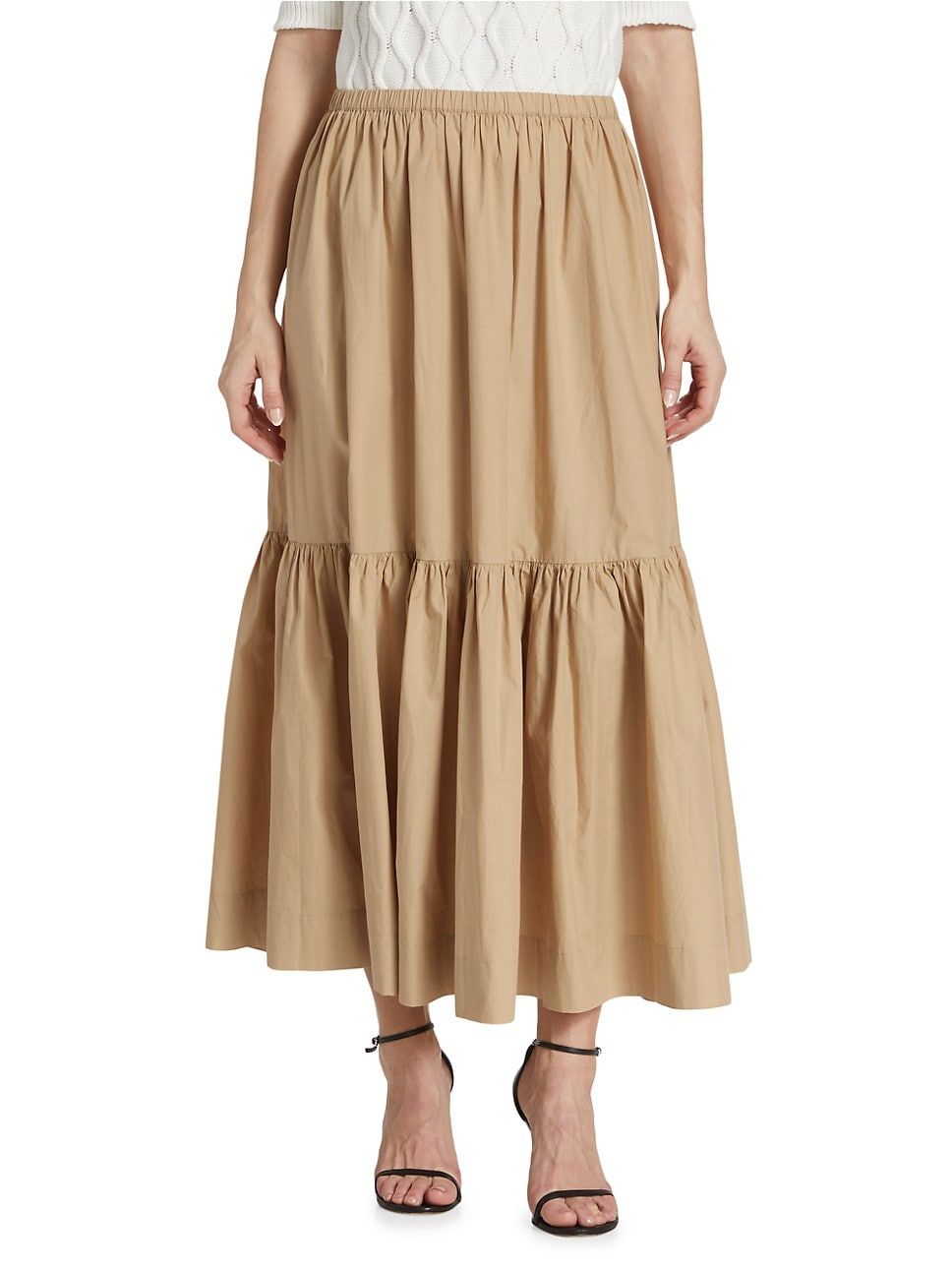 Cotton Tiered Maxi Skirt | Saks Fifth Avenue