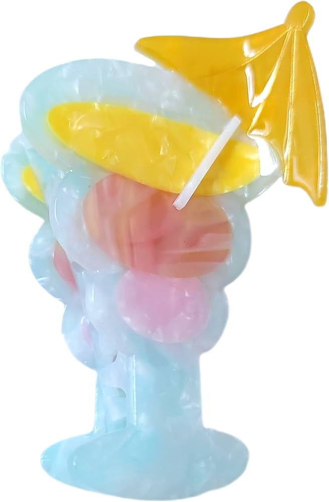 Tequila Sunrise Cocktails Claw Clips,Cellulose Acetate Hair Clips,Small Claw Clips for Women | Amazon (US)