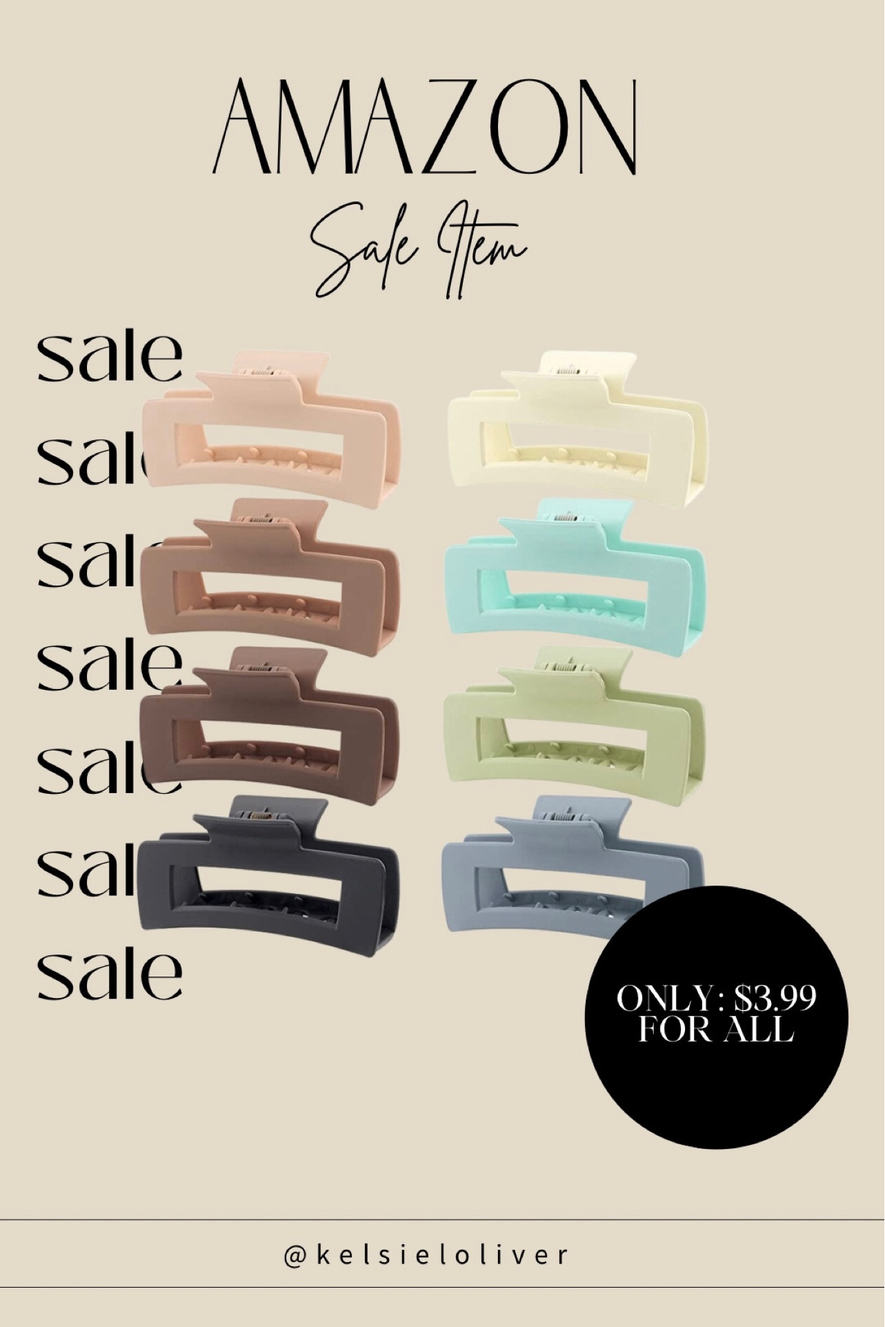 Steal of a deal!! 8 hair claw clips on sale for $3.99 on Amazon!! Don’t miss out!🤩

#LTKbeauty #LTKsalealert #LTKFind