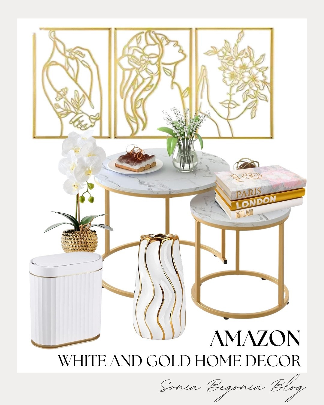 Elevate your living space with these chic white and gold Amazon home finds! 🤍✨

From marble-top nesting tables to elegant line-art wall frames, these pieces add instant luxury to any room without breaking the bank. 🕊️

#AmazonHome #AmazonFinds #HomeDecor #WhiteAndGold #ModernHome #LTKhome #LTKunder50 #LivingRoomDecor #NeutralDecor #AmazonHomeFinds #InteriorInspo

#LTKHome