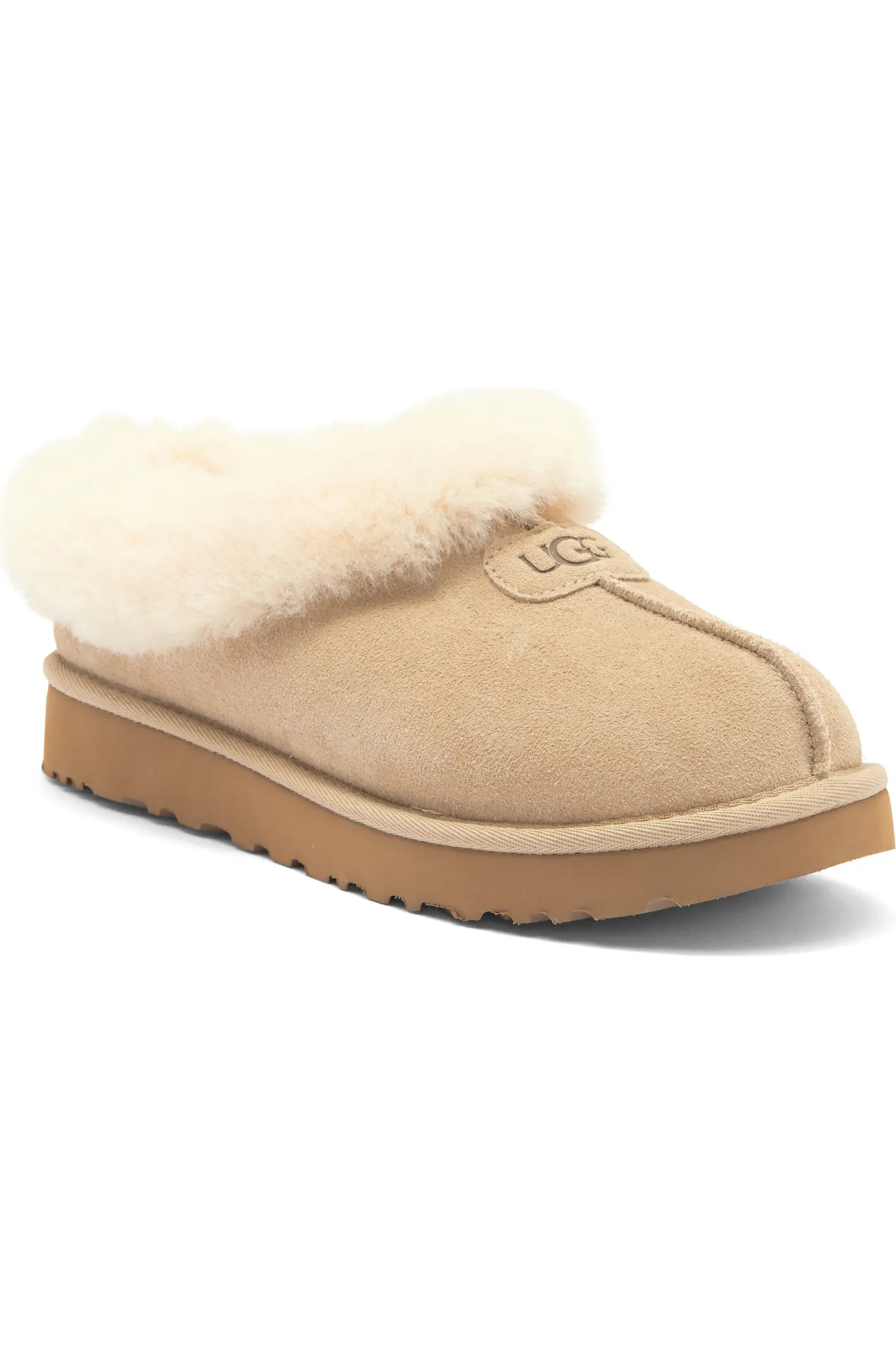 Tazzette Genuine Shearling Collar Slipper (Women) | Nordstrom | Nordstrom