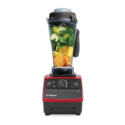 Vitamix 5200 Blender, Professional-Grade Blender for Smoothies, Soups, Ice Cream and More, Stainless-Steel Blades, Self-Cleaning Kitchen Appliance, 64 Oz Container, Red | Amazon (US)
