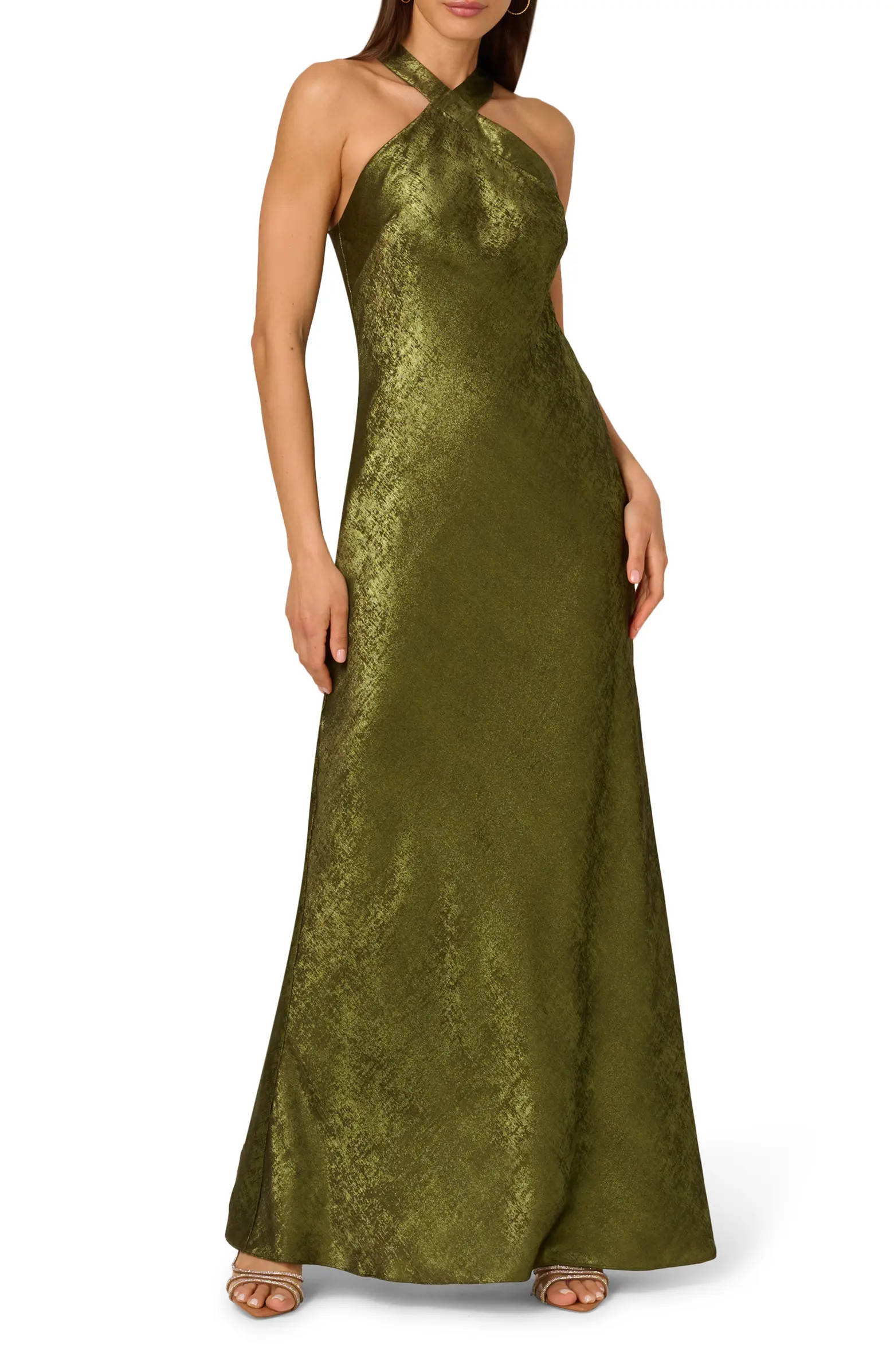 Foiled Trumpet Gown | Nordstrom