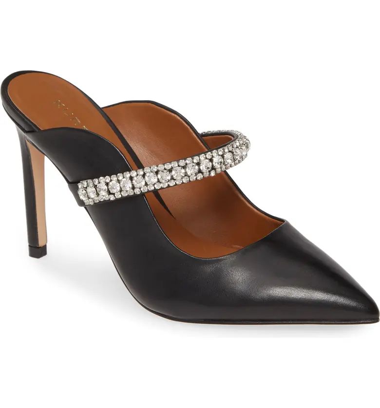 Duke Crystal Strap Pointed Toe Mule | Nordstrom