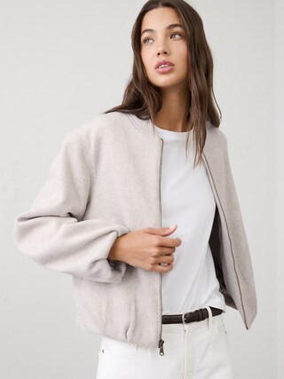 Brushed Bomber Jacket | Banana Republic Factory