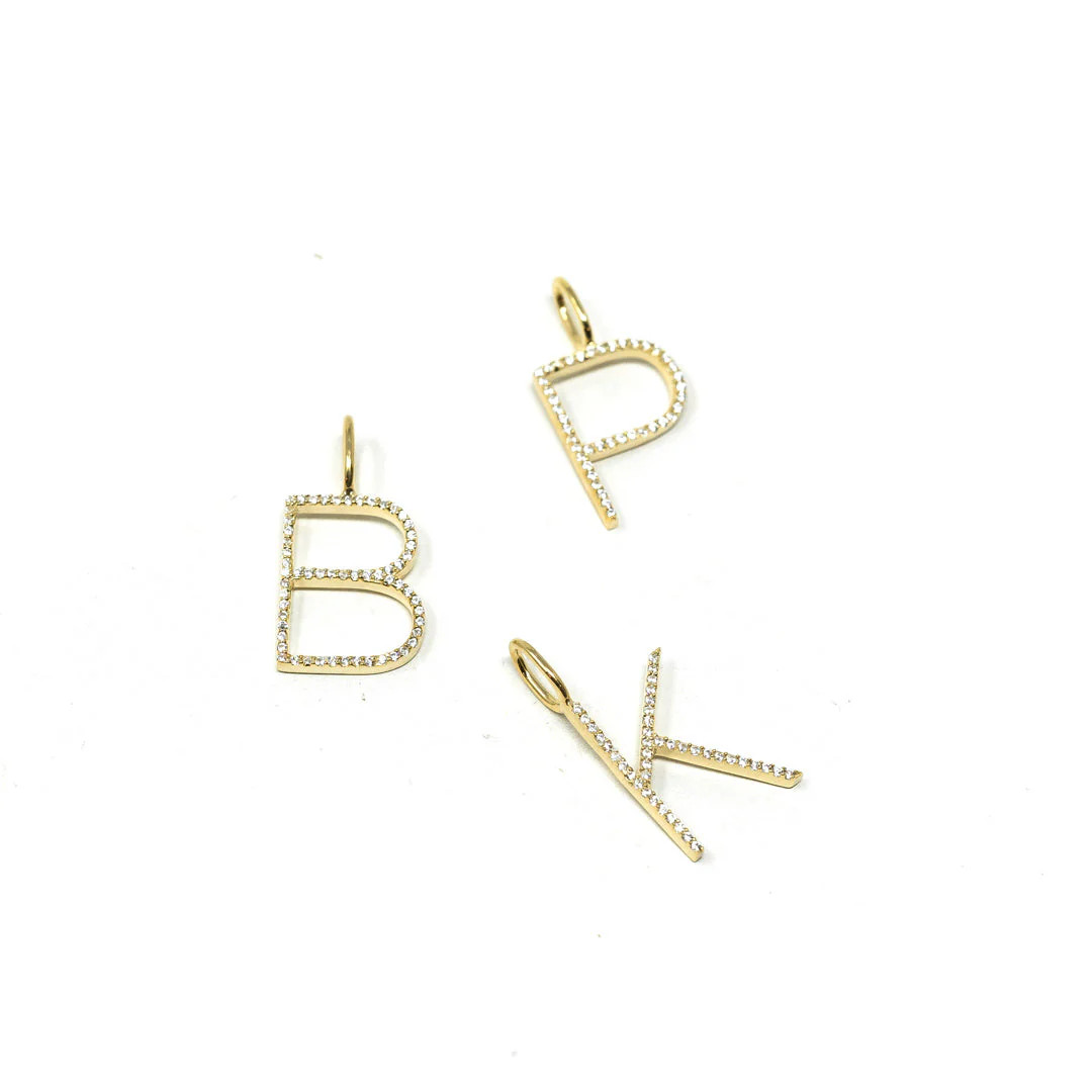 Sleek Initial Charm | The Sis Kiss