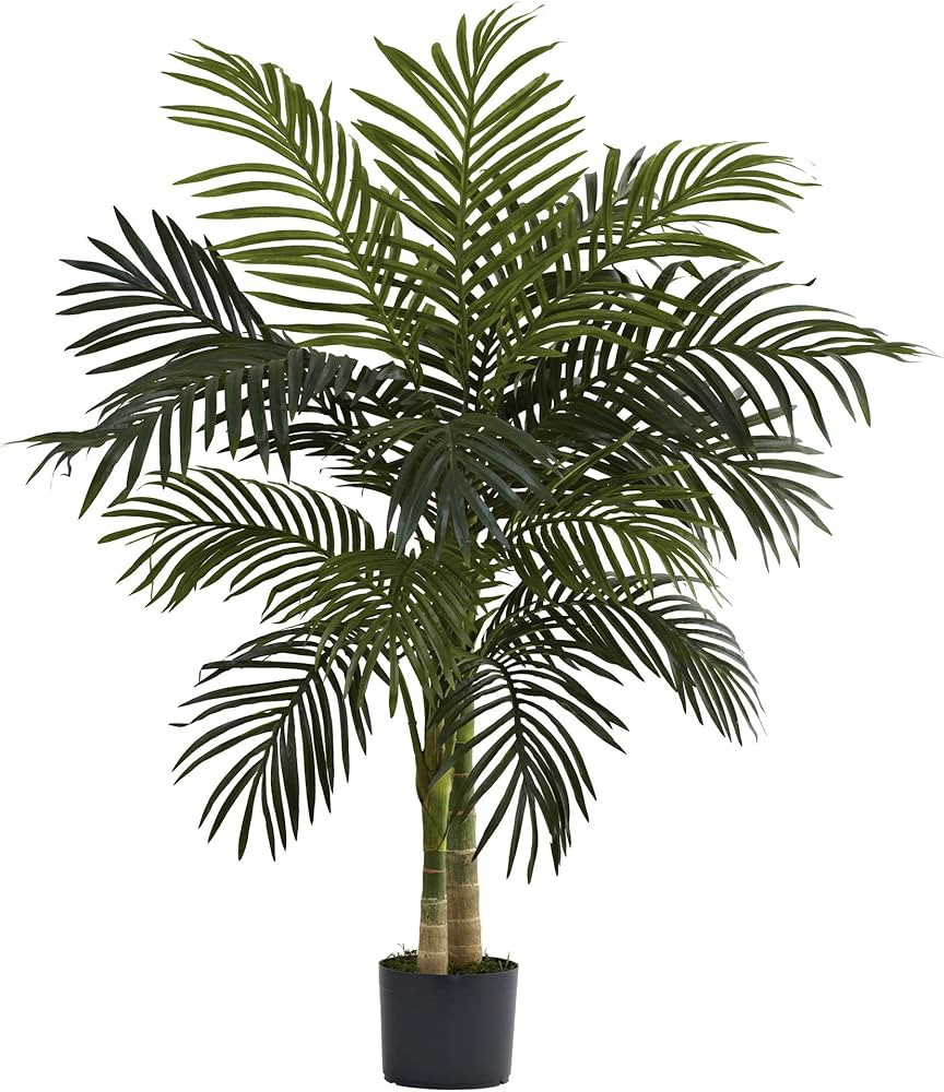 Nearly Natural 4ft. Golden Cane Palm Artificial Tree | Amazon (US)