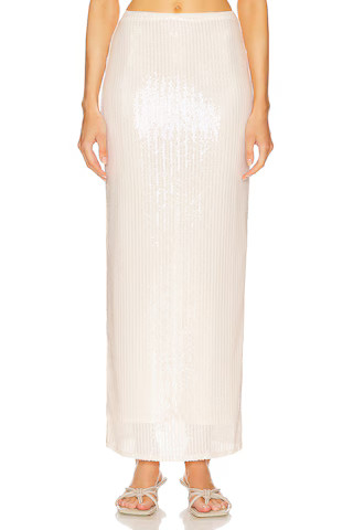 LPA Paradisa Skirt in Pearl White from Revolve.com | Revolve Clothing (Global)