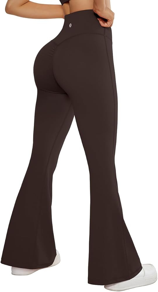 SUUKSESS Women Flare Leggings Scrunch Butt Lifting Bootcut High Waist Yoga Pants | Amazon (US)