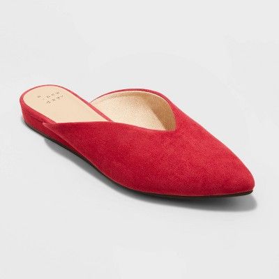 Women&#39;s Tam Mules - A New Day&#8482; Burgundy 9.5 | Target