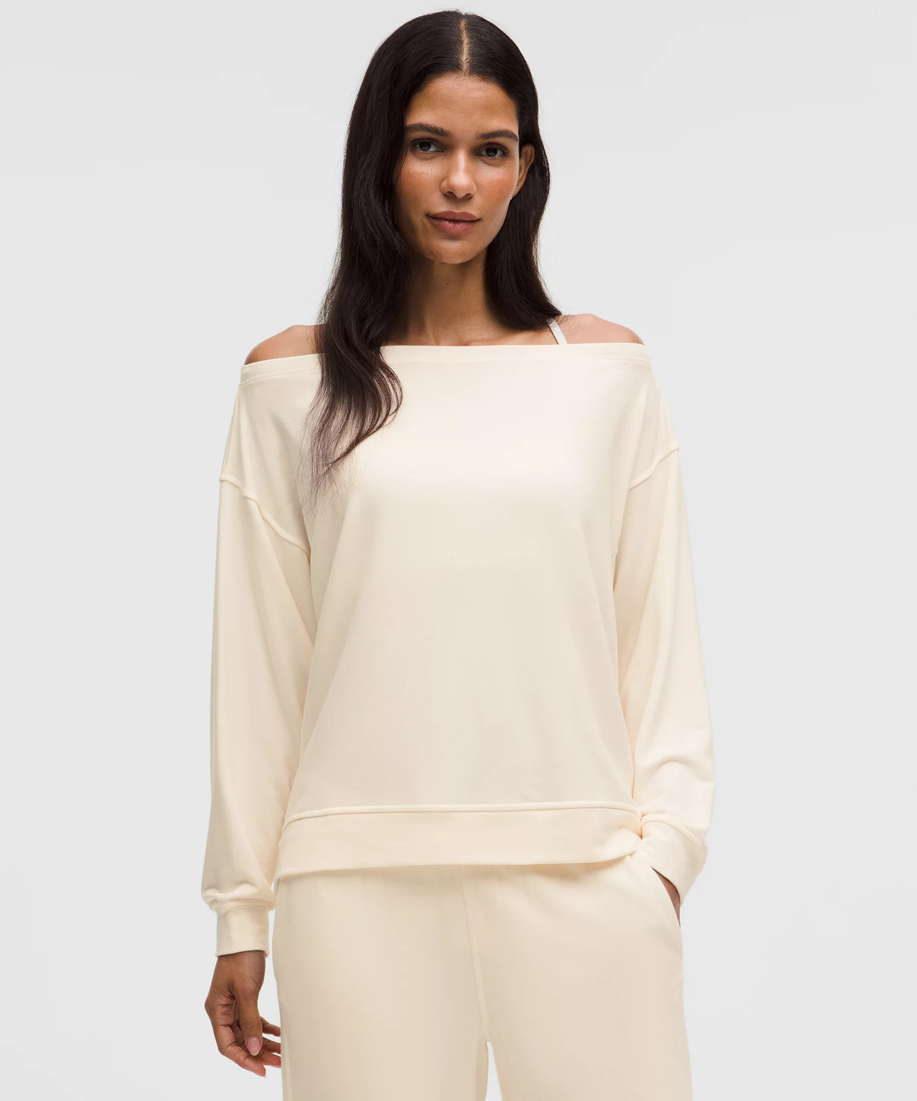 BeCalm Oversized Boatneck Long-Sleeve Shirt | Lululemon (US)