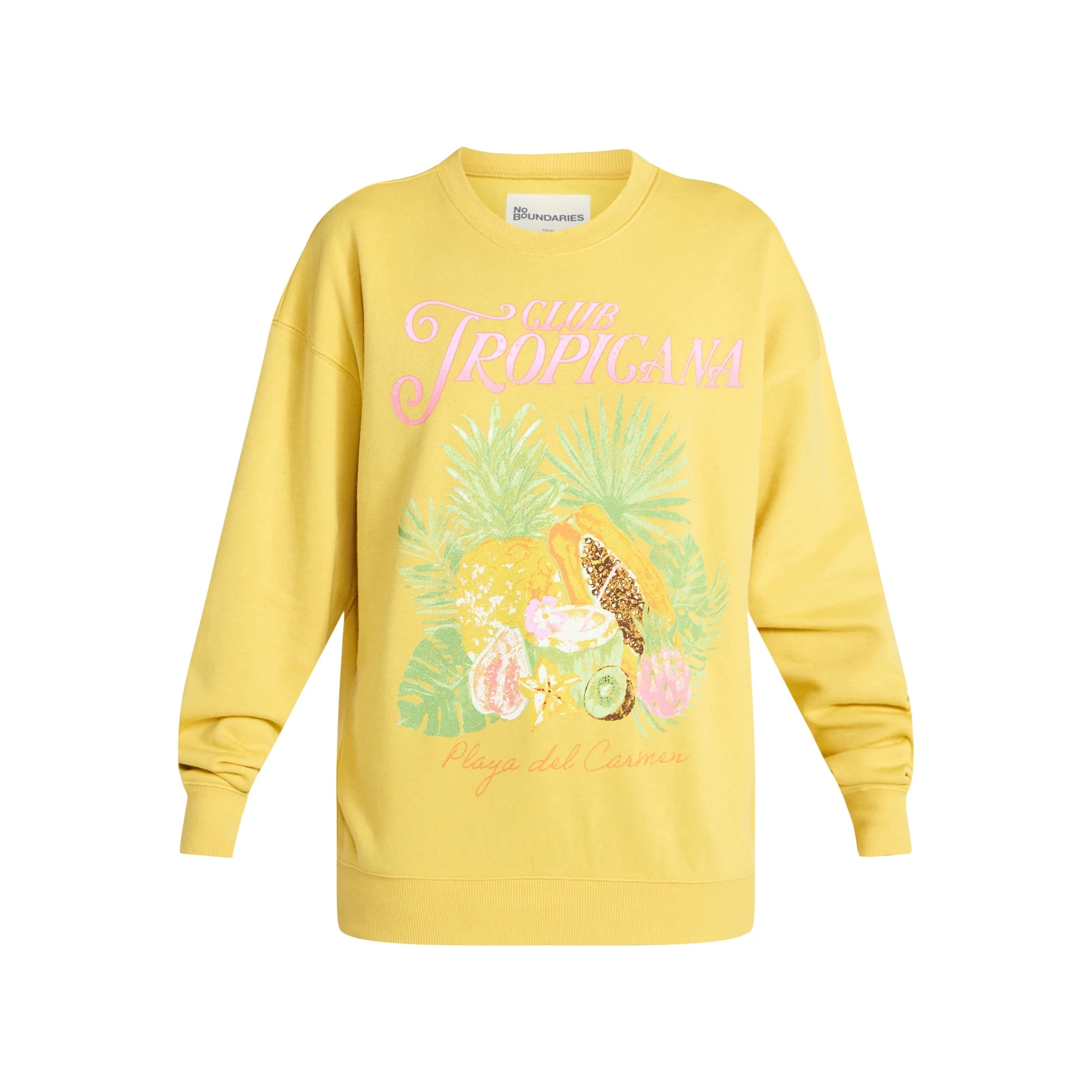 No Boundaries Graphic Crewneck Sweatshirt, Women's and Women's Plus Sizes XXS-4X | Walmart (US)