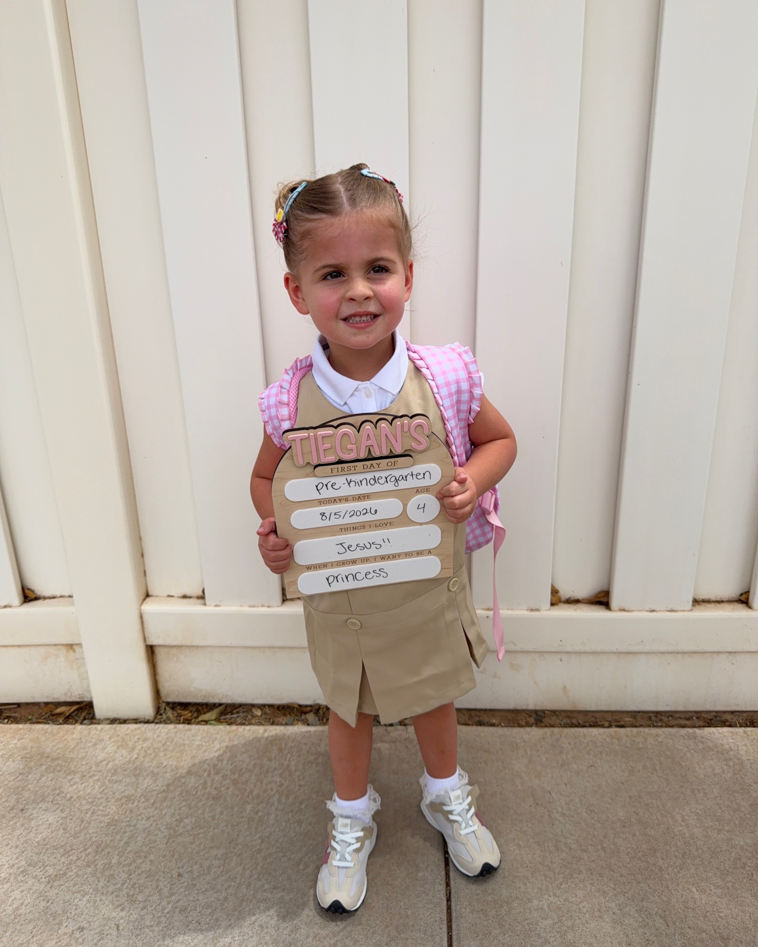 First day of preschool!!! 🍎✏️🩷