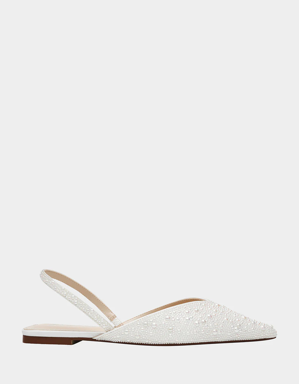 VANCE PEARL Slingback Pointed Toe Flats | Slingback Flats | Betsey Johnson
