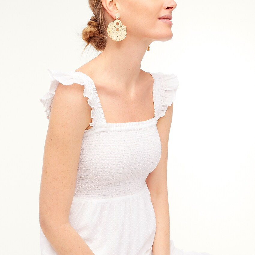 Smocked tiered midi dress | J.Crew Factory