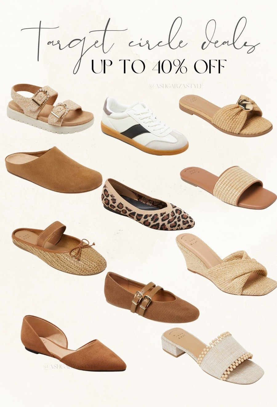 Target circle deals up to 40% off today only🙌🏻🙌🏻

Target deals, shoes, on sale, sandals, mules, slides, spring style, spring fashion ￼

#LTKTravel #LTKSaleAlert #LTKSeasonal