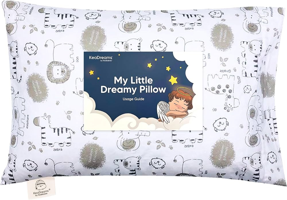 Toddler Pillow with Pillowcase - 13x18 My Little Dreamy Pillow, Organic Cotton Toddler Pillows fo... | Amazon (US)