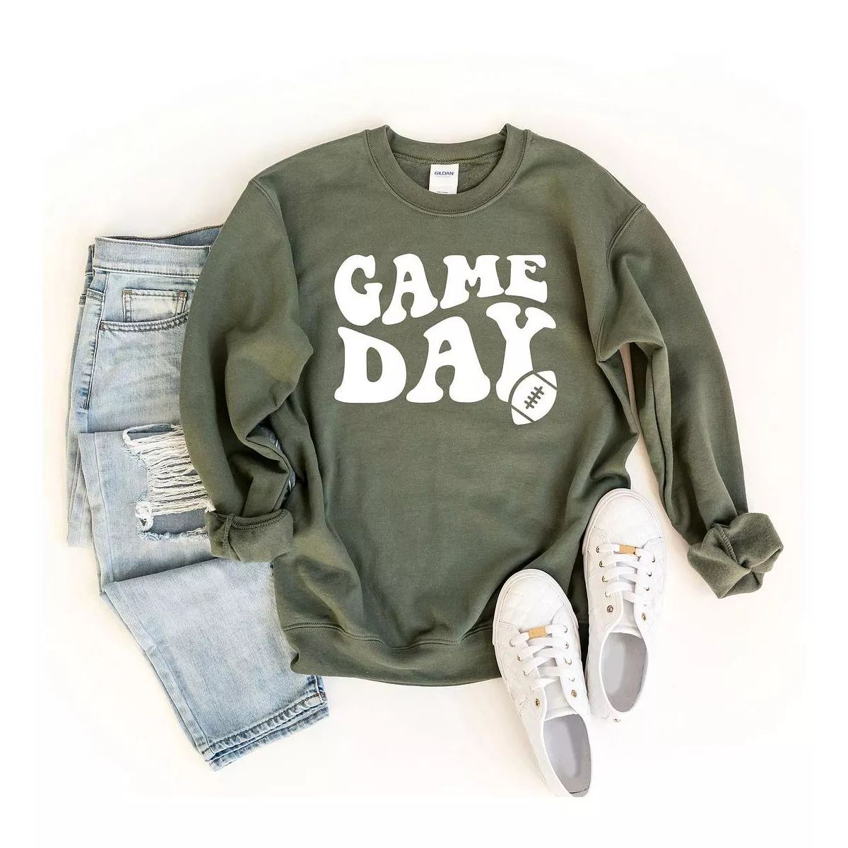 Simply Sage Market Women's Graphic Sweatshirt Game Day Football | Target