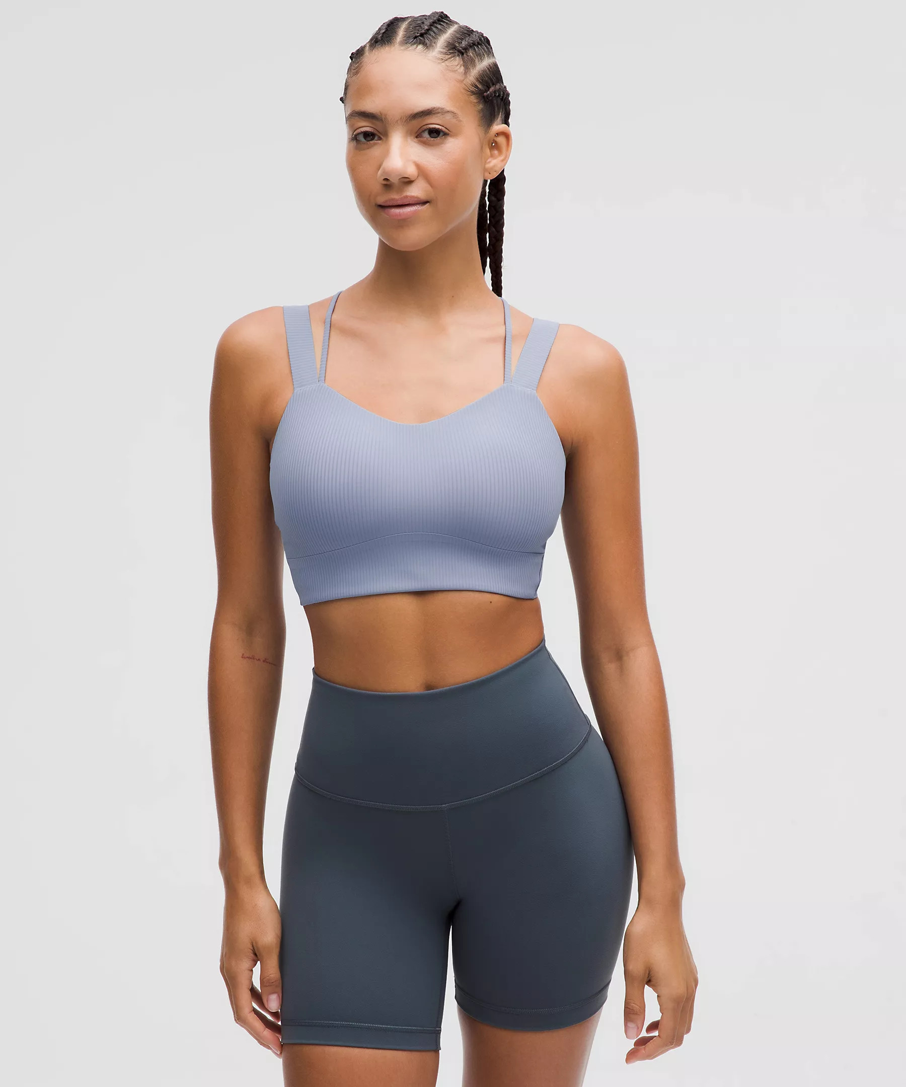 Like a Cloud Ribbed Longline Bra *Light Support, D/DD Cup | Women's Bras | lululemon | Lululemon (US)