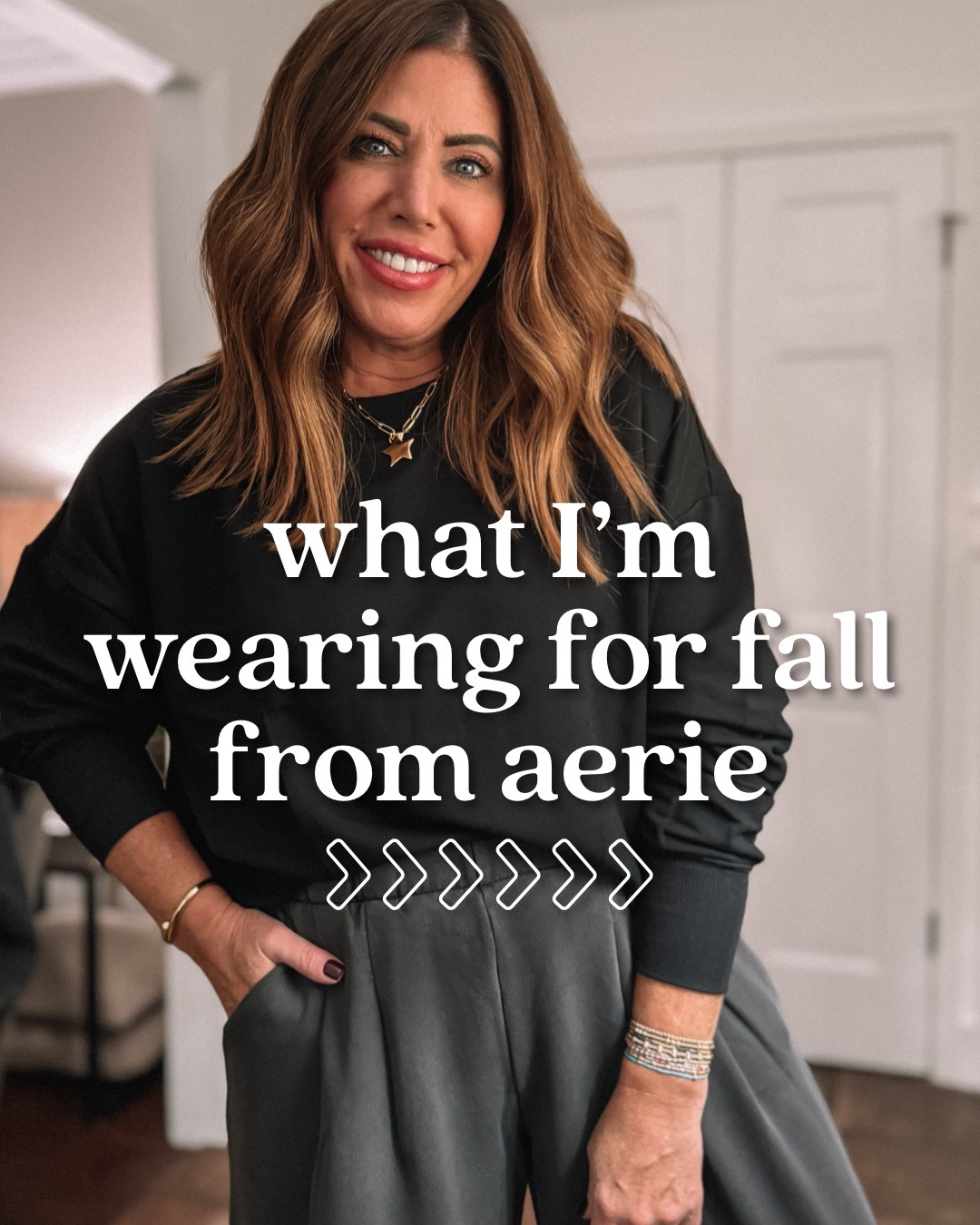 What I'm wearing this fall from @aerie #aeriereal #aeriepartner
I pretty much live in aerie! The new colors have me so excited for fall! 🚨Save up to 40% off all sweatshirts! Save an extra 10% off all aerie purchases for a limited time.🚨
Sports bras and leggings are $25 & up
.
‼️To shop, please like❤️ this post & then Comment SHOP below to receive a DM with the link to this post on my LTK
.
I can't get over this Oh snap! Henley sweatshirt! It has the softest fleece and it's perfect to wear with jeans, sweatpants, leggings & more. I love it so much, I got it in three colors! I'm wearing my true size medium in all of the tops and jacket. I Went back and got my true size medium long in the denim sweatpants to have a slightly looser fit. I sized down to a small long in the trouser sweatpants. I got my true size medium in the leggings. As always, If you have any questions, please let me know.
.
.
.
.
.
.
.

#aeriestyle #comfystyle #aeriehaul #falloutfitideas #workfromhomeoutfit #over40style #comfycasual #realmomstyle #realcomfystyle

#LTKSaleAlert #LTKOver40 #LTKFindsUnder50
