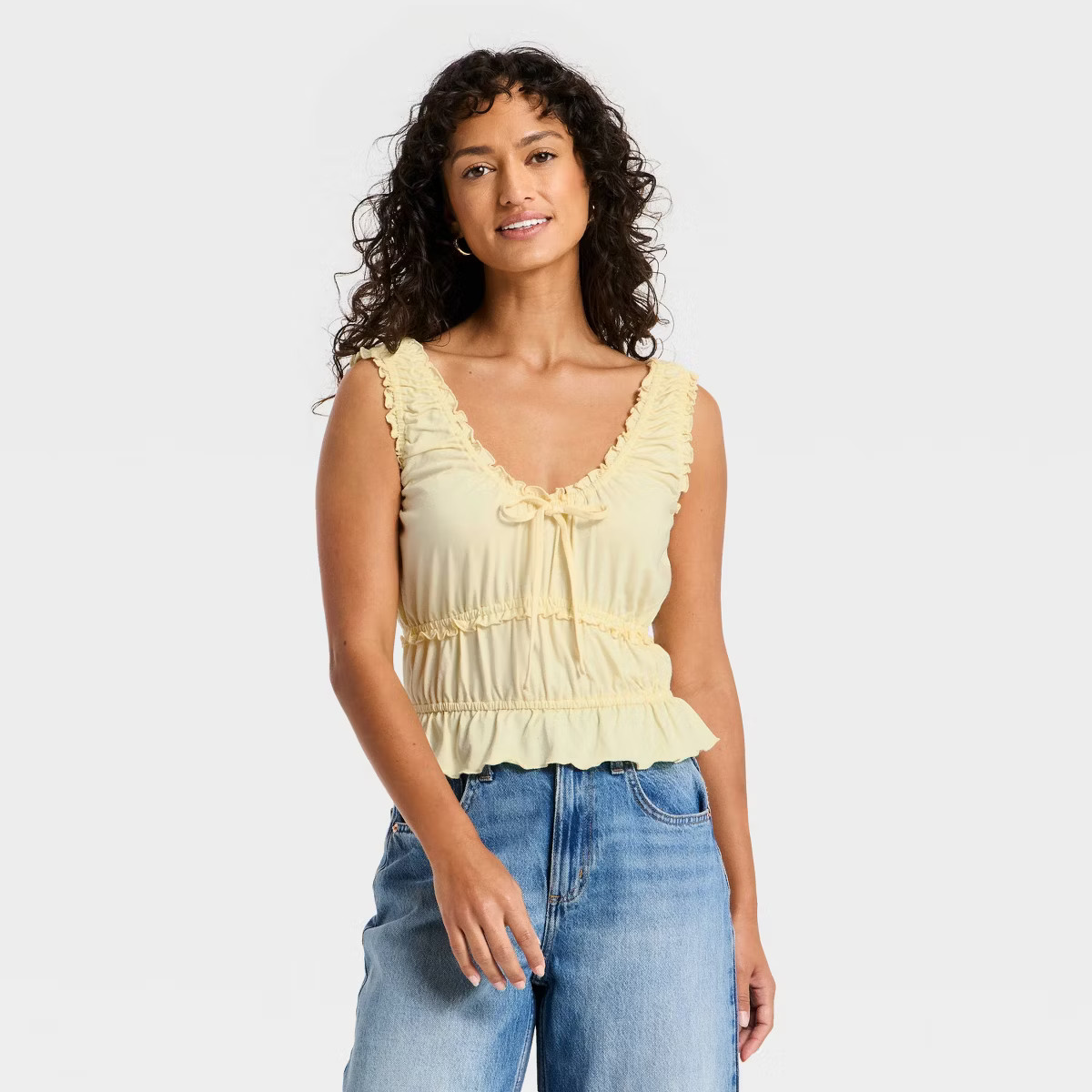 Women's Smocked Knit Tank Top - Universal Thread™ | Target