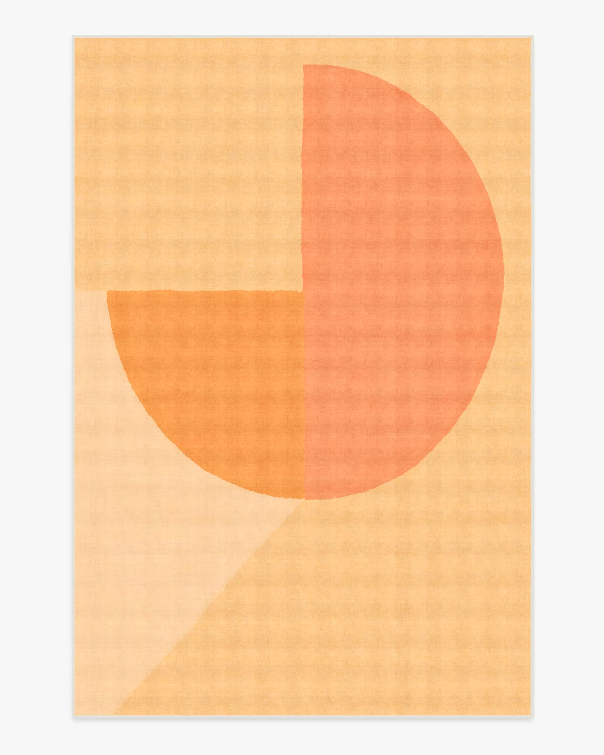 Pantone Peach Fuzz Pop Divide Rug | Ruggable | Ruggable