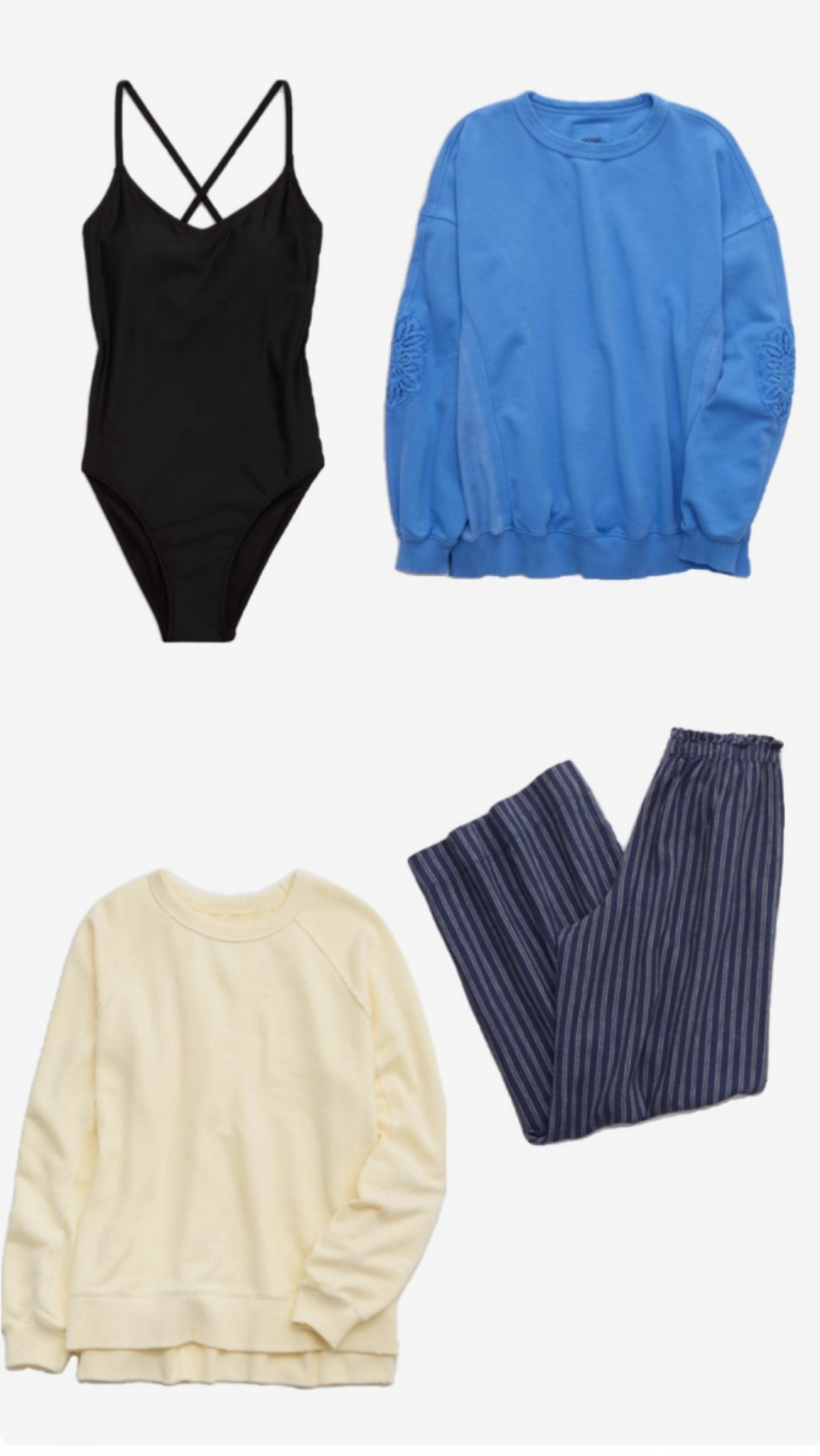 Aerie June Favs!!
Tops-Large
Linen Pants- Large
One Piece- XL

#LTKMidsize #LTKSummerEdit #LTKFindsUnder50