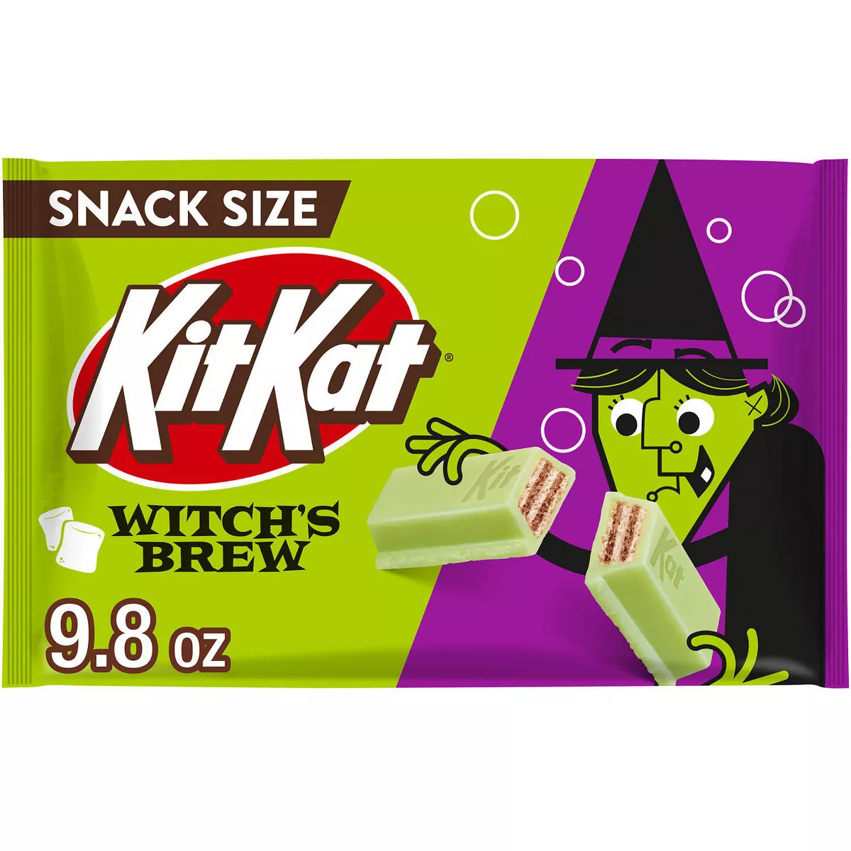 Kit Kat Marshmallow Creme Witches Brew Halloween Candy Snack Size - 9.8oz | Target