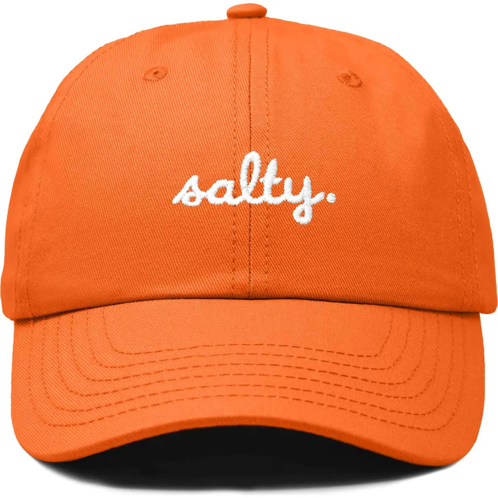 Dalix Salty Embroidered Everyday Hat in Orange at Nordstrom | Nordstrom