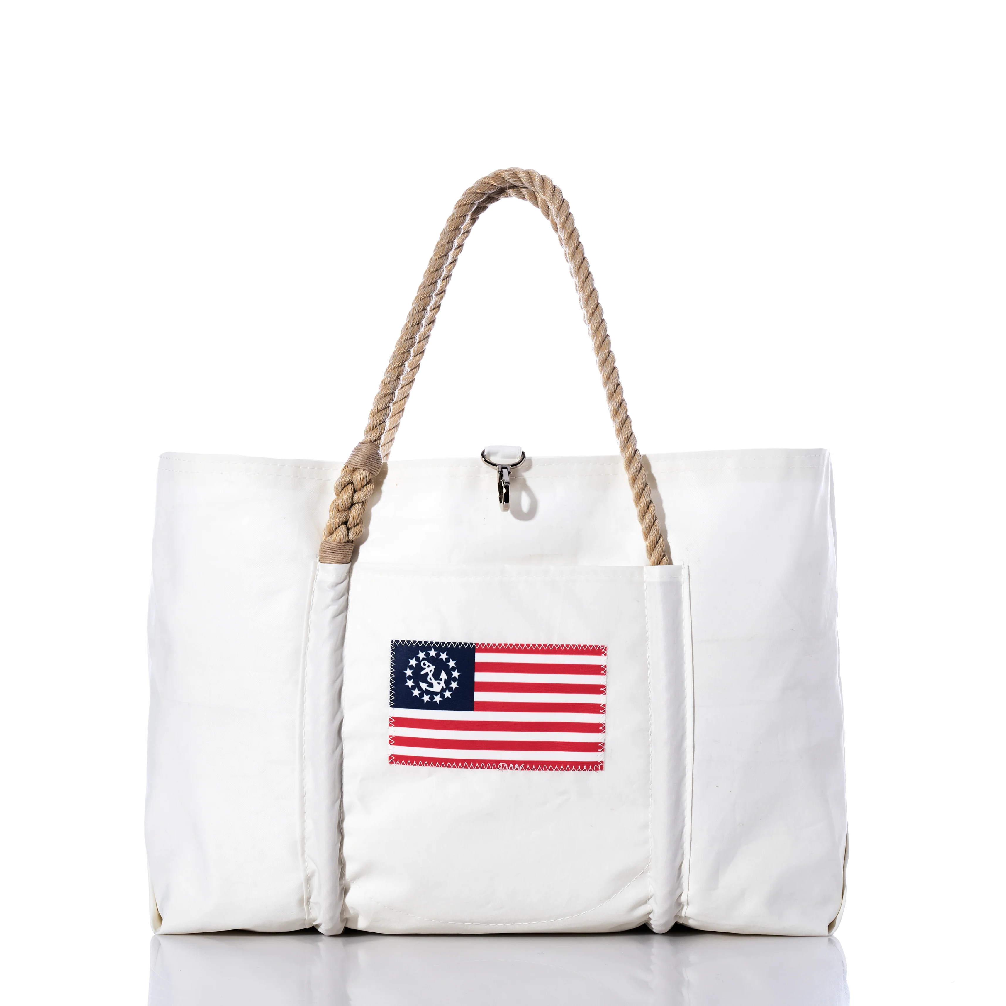 U.S. Yacht Ensign Wharf Tote | Recycled Sail Cloth | Sea Bags | Sea Bags