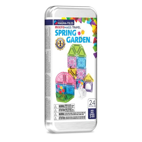 Magna-Tiles microMAGS 24-Piece Spring Garden Travel Set, The Original Magnetic Building Brand | Amazon (US)