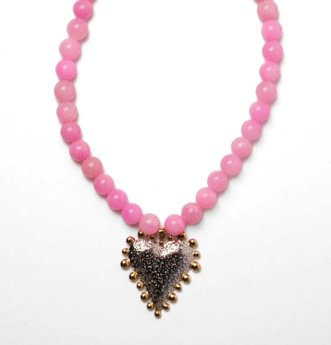 Dolce Heart Stone Natural Necklace | KC Chic Designs