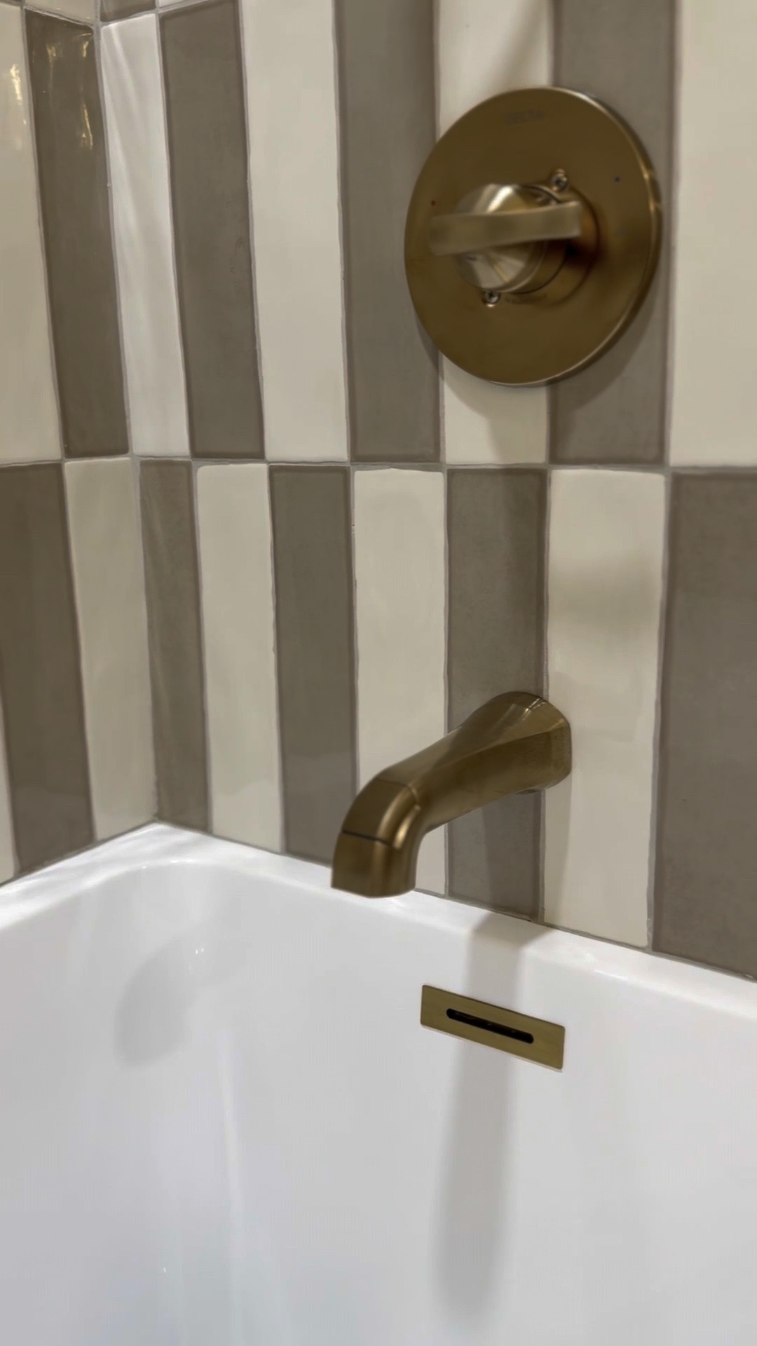 Champagne bronze against a crisp white soaking tub—simple, but striking. Beautiful, but built for real life and daily routines. 

 #LTKdayinmylife #LTKselfcare #LTKHome