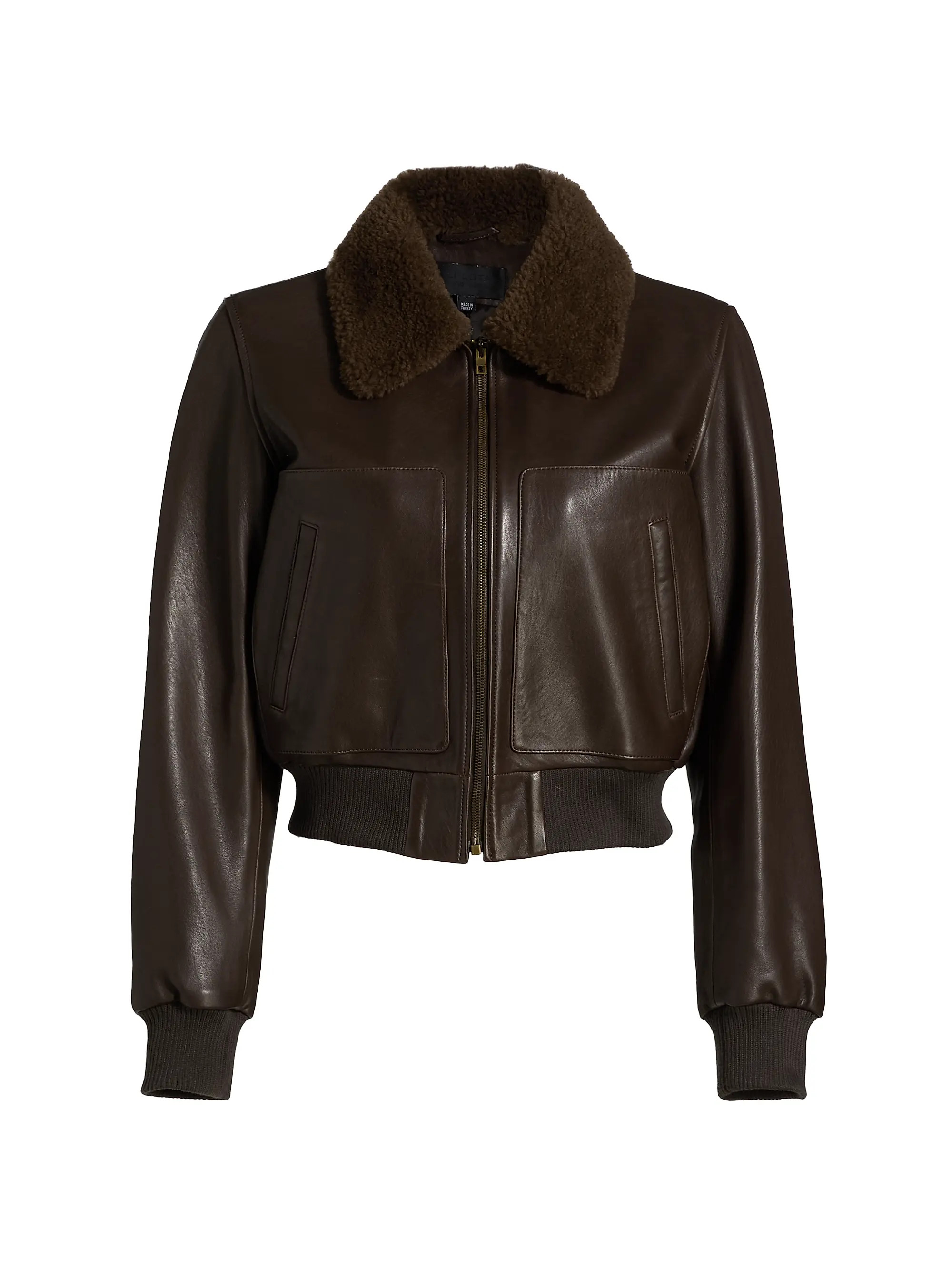 Nili Lotan Tom Leather Bomber Jacket | Saks Fifth Avenue | Saks Fifth Avenue