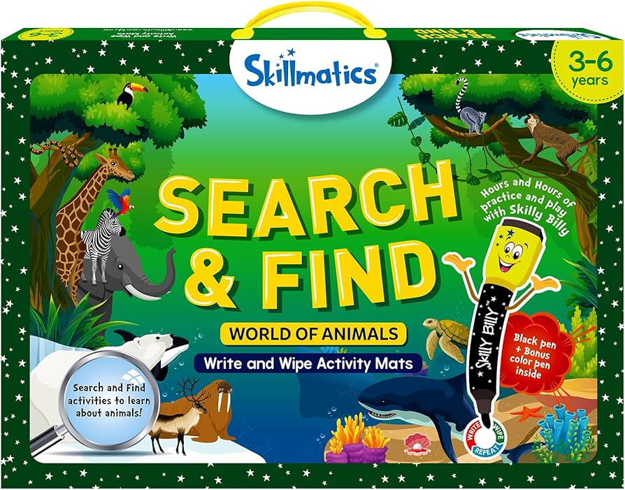Skillmatics Search and Find Animals Educational Game - Reusable Preschool Learning Activities, Pe... | Amazon (US)
