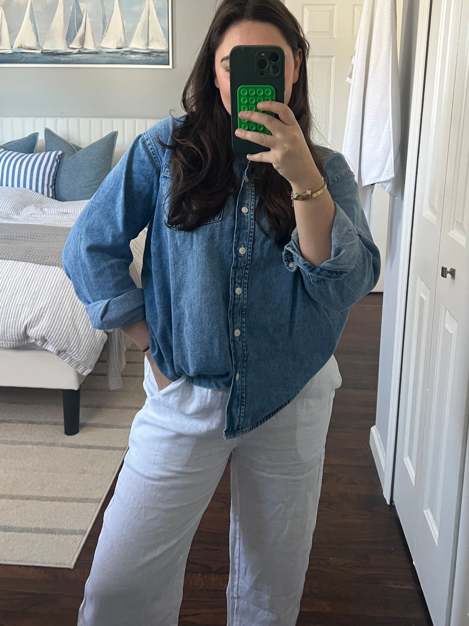 Relaxed outfit
Linen pants
Denim shirt


#LTKSeasonal #LTKFindsUnder100 #LTKFindsUnder50