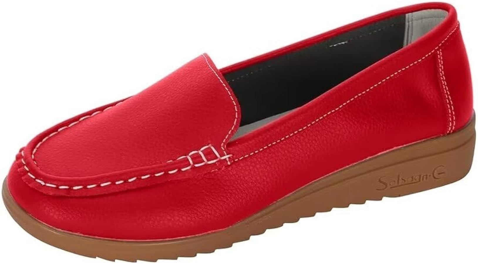 Hanachoice Orthopedic Women Shoes Soft Leather Slip On Walking Loafers Shoes | Amazon (US)