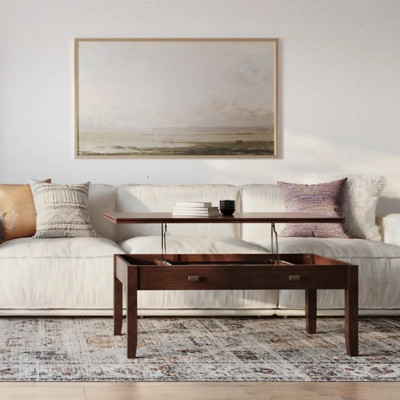 Simpli Home Artisan Lift Top Coffee Table, Russet Brown | Ashley Homestore