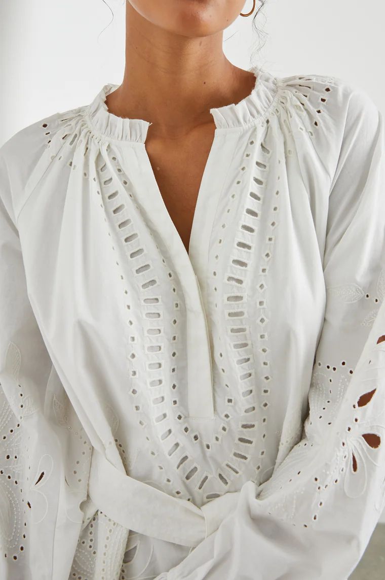 SAYLOR DRESS - WHITE | Rails