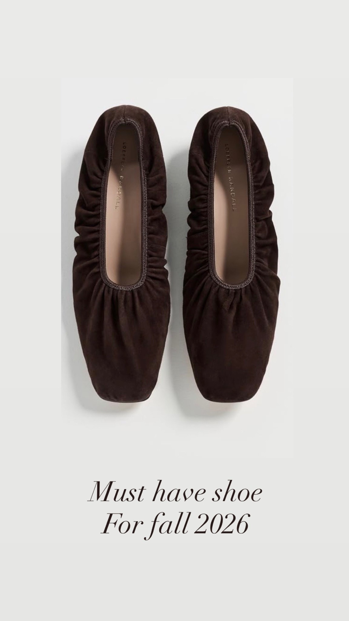 The rouched ballerina in chocolate brown is the it shoe of the season — daily edit cover from Found by Em