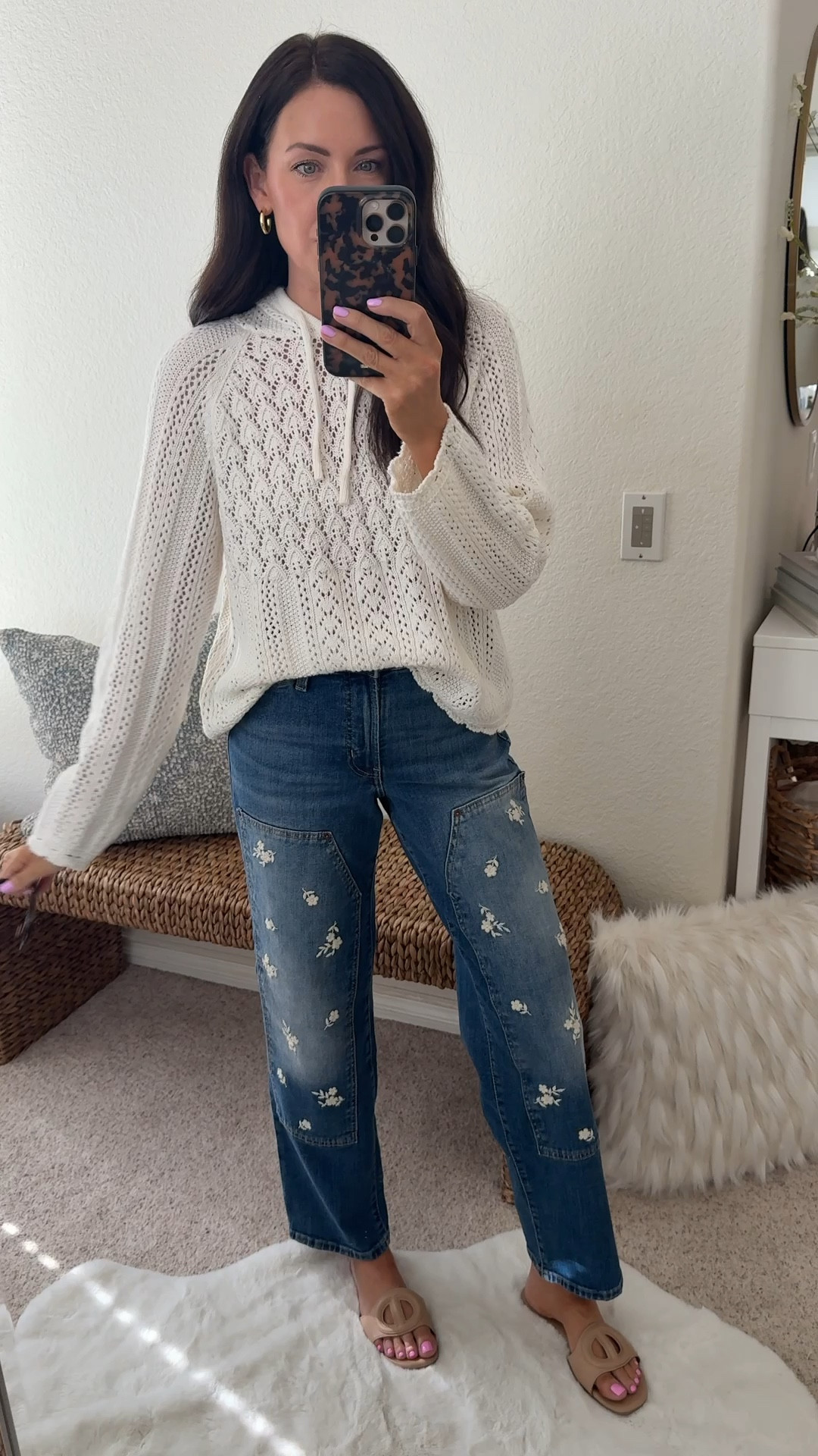 50% off jeans! Wearing 2 regular
Medium pulloverr

#LTKootd #LTKSeasonal #LTKmomlife