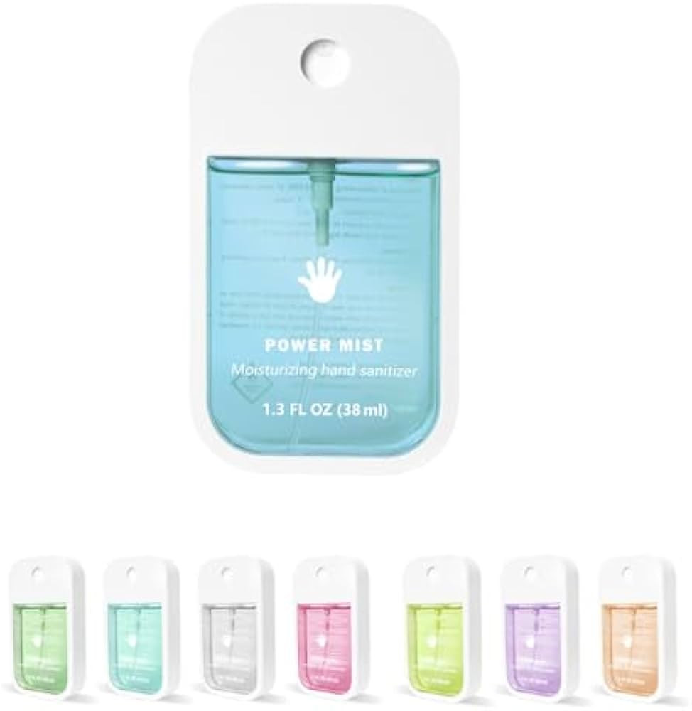Power Mist Hydrating Hand Sanitizer Spray for Adults and Kids,500-Sprays Each, Multi-Flavor （Al... | Amazon (US)