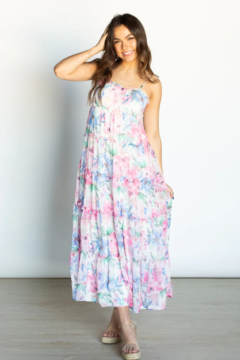 Where We Met Floral Midi Dress | Apricot Lane Boutique