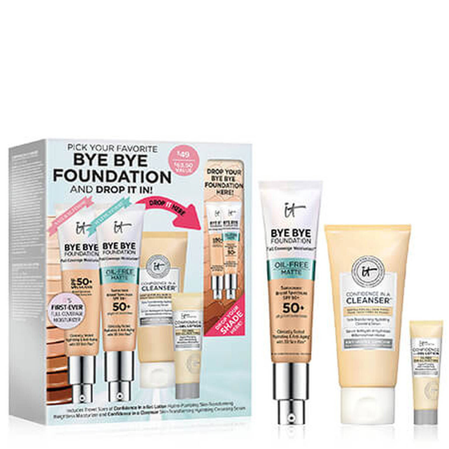 Bye Bye Foundation Oil-Free Matte Custom Kit | IT Cosmetics (US)